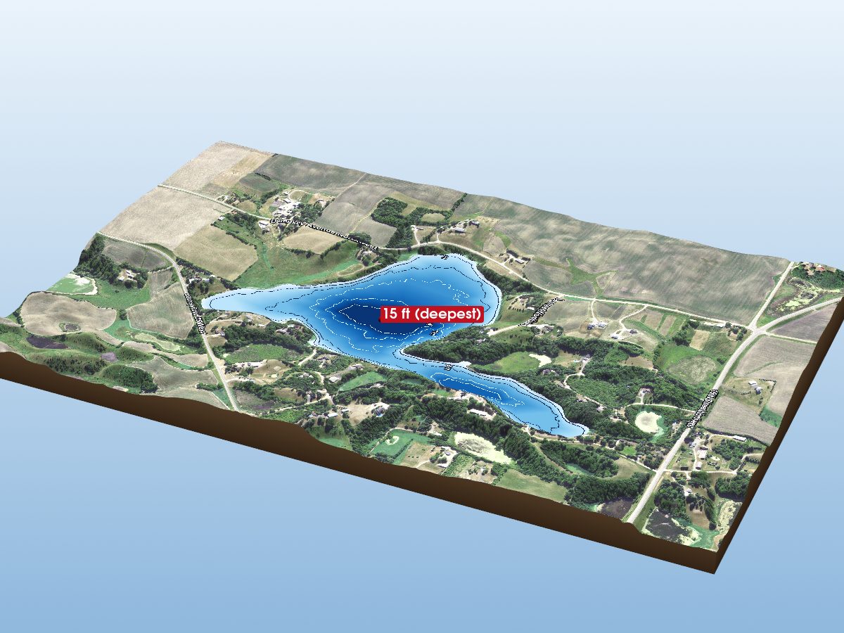 Depth map of Abbie Lake