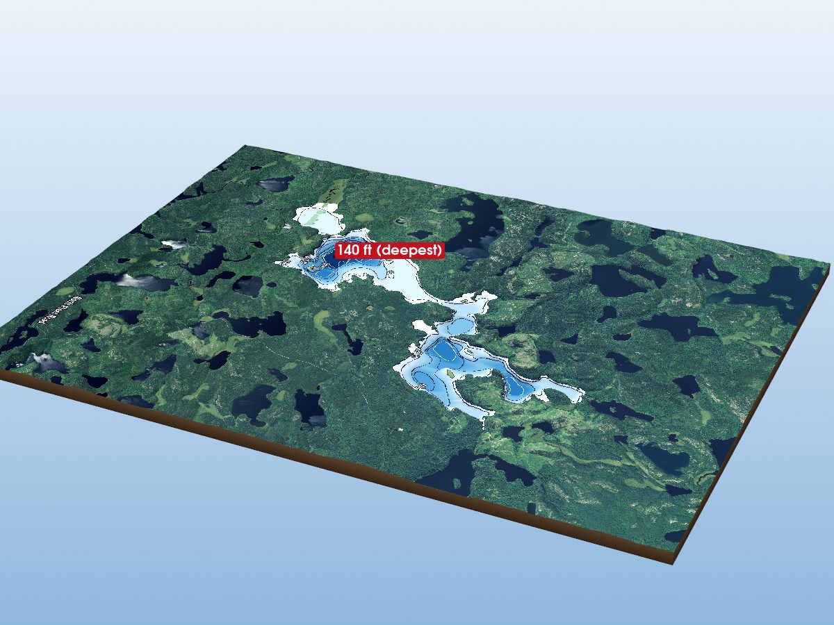 Depth map of Aerobus Lake