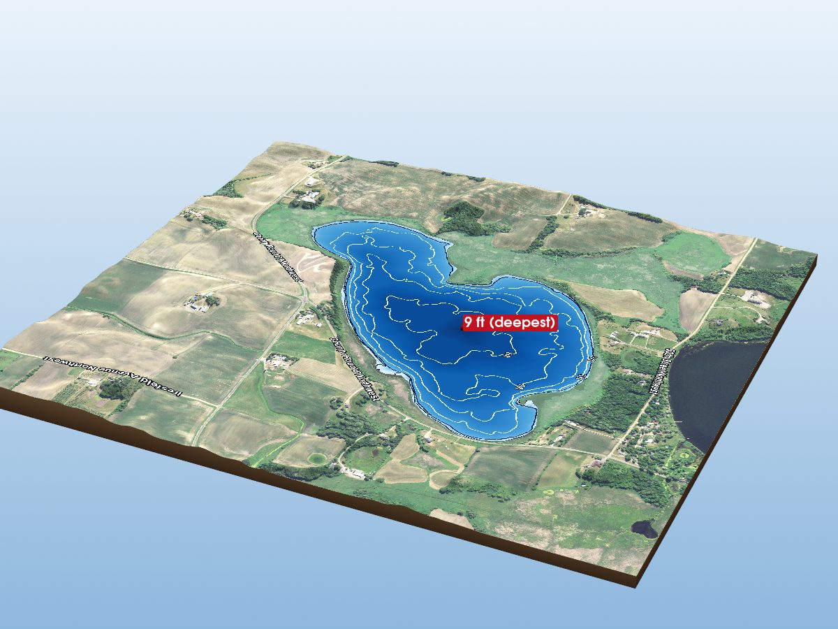 Depth map of Albion Lake