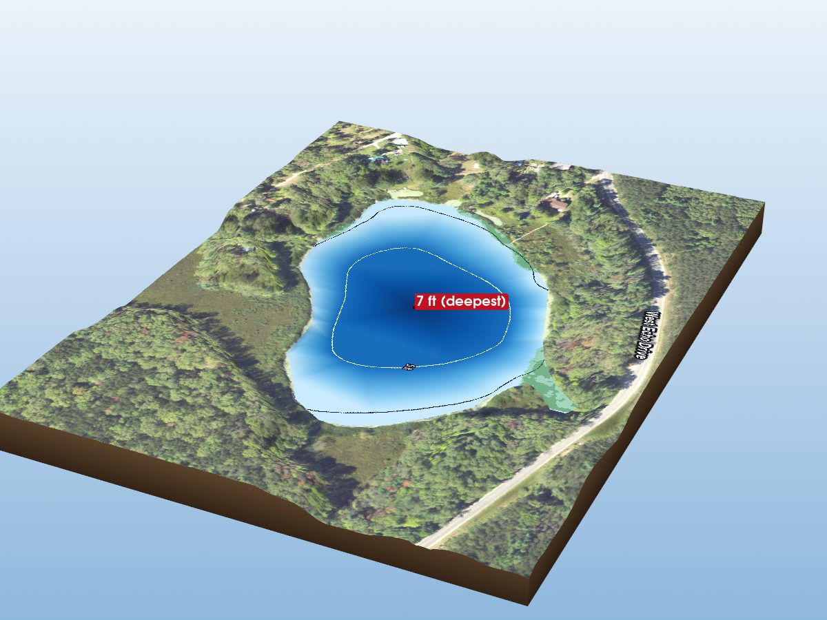 Depth map of Alley Lake
