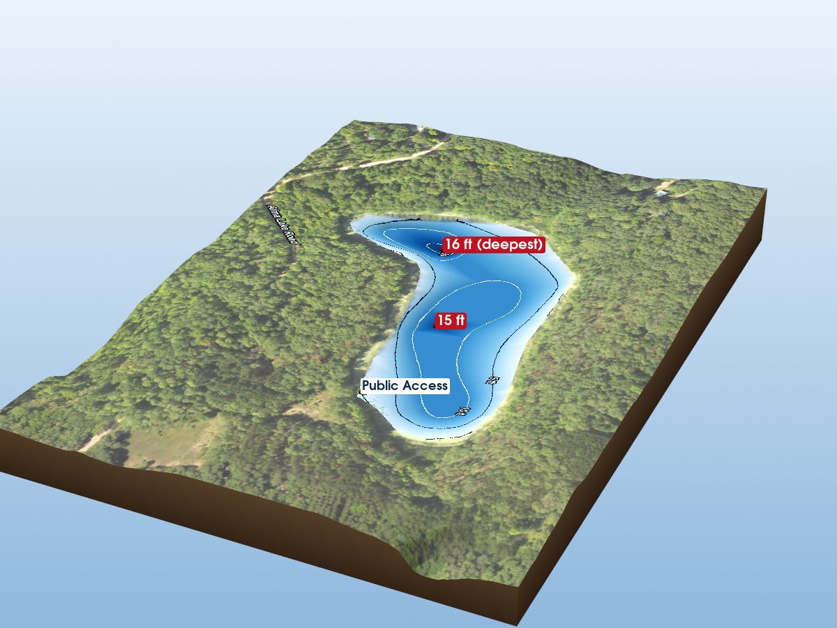 Depth map of Alma Lake