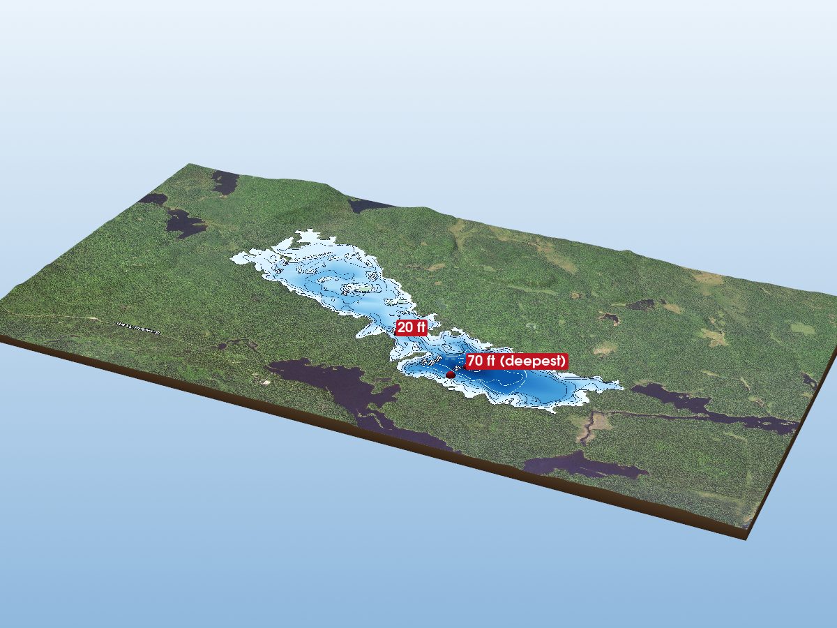 Depth map of Alton Lake