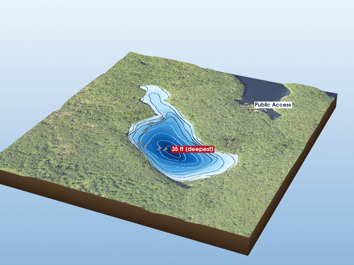 Depth map of Amaung Lake