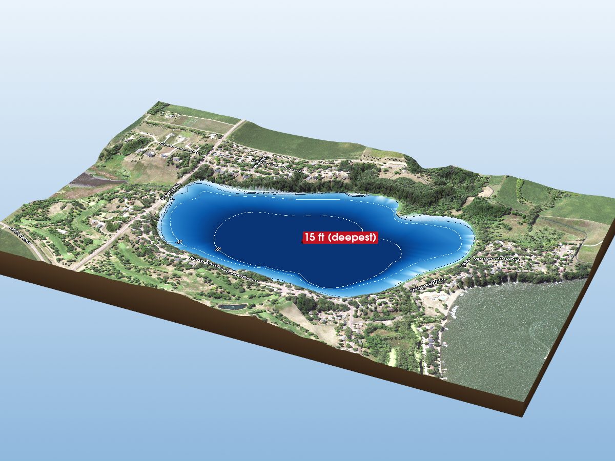 Depth map of Amber Lake