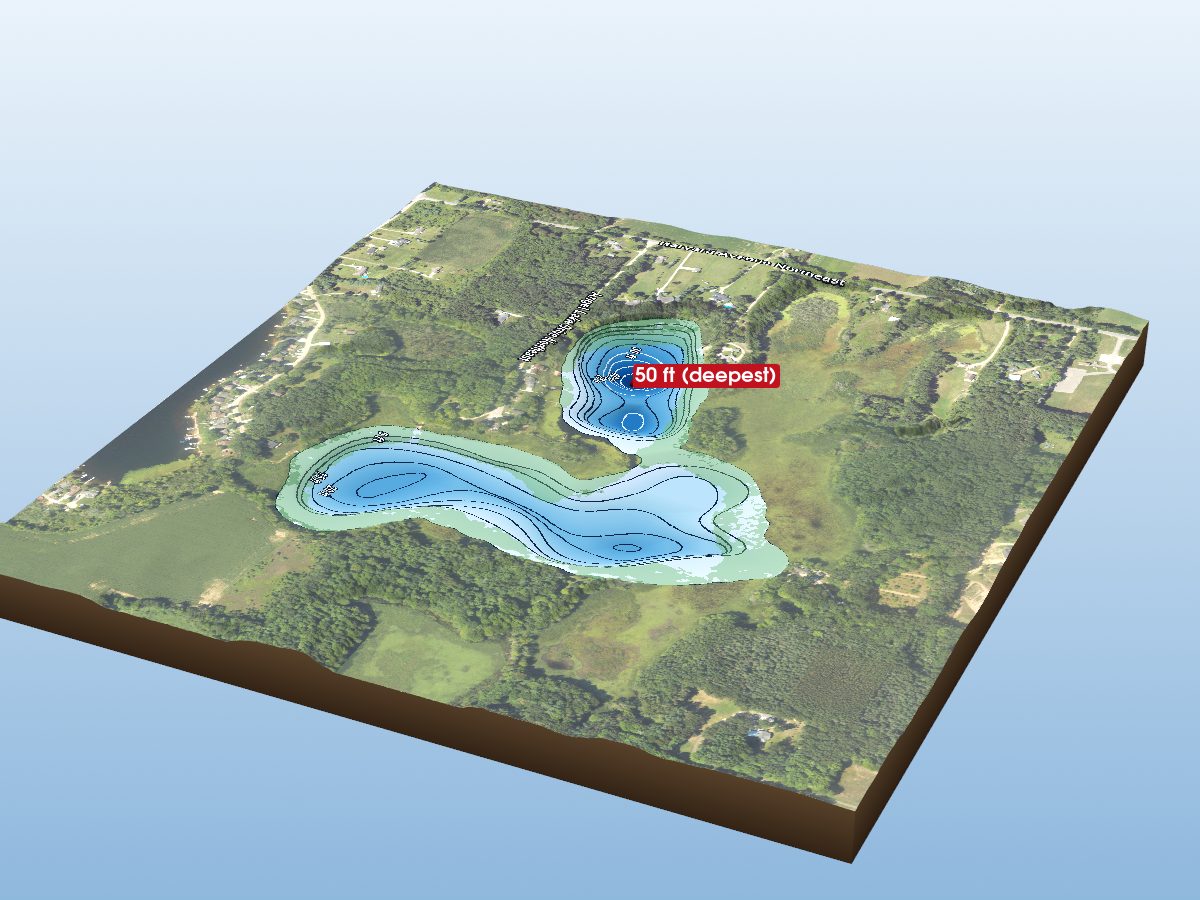 Depth map of Angel Lake