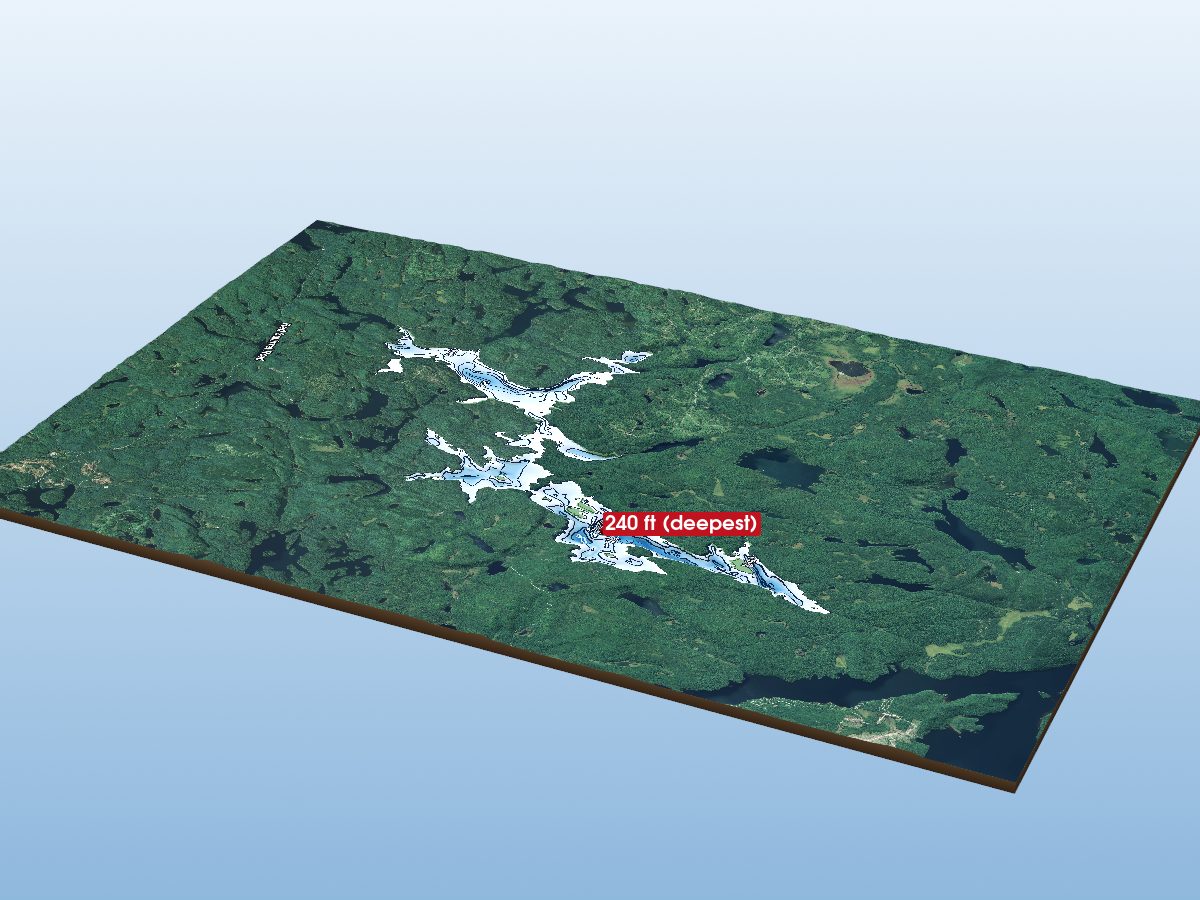 Depth map of Anima Nipissing Lake