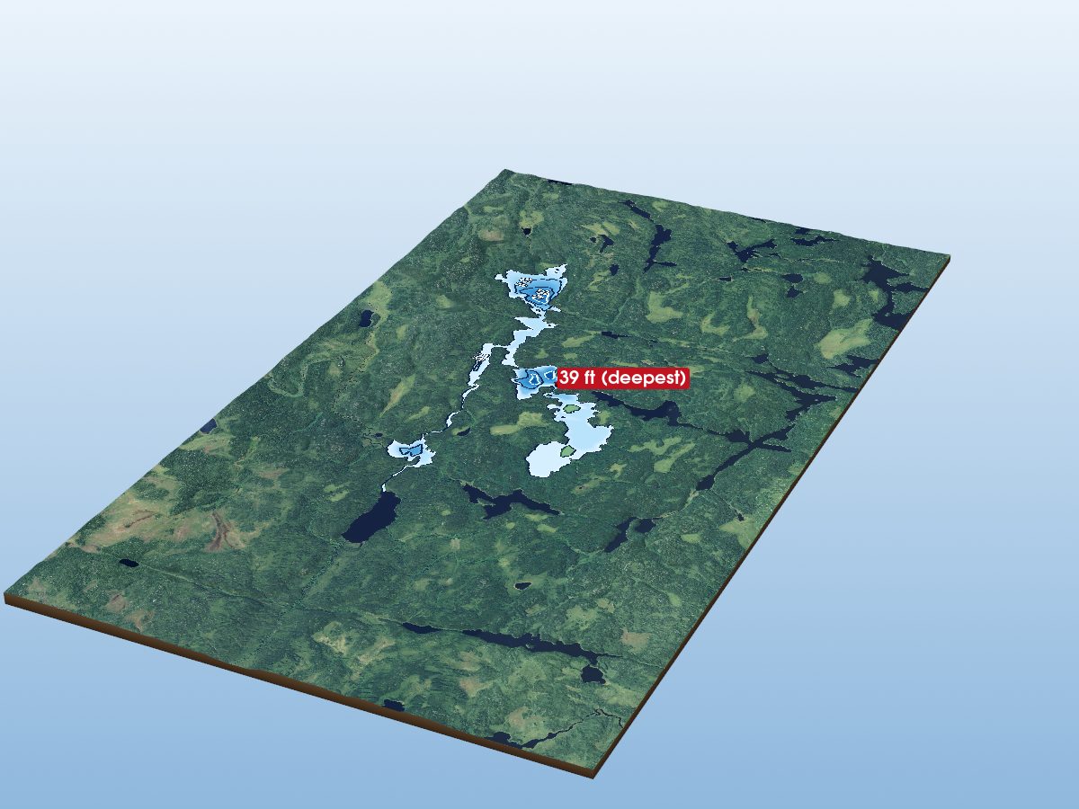 Depth map of Anton Lake