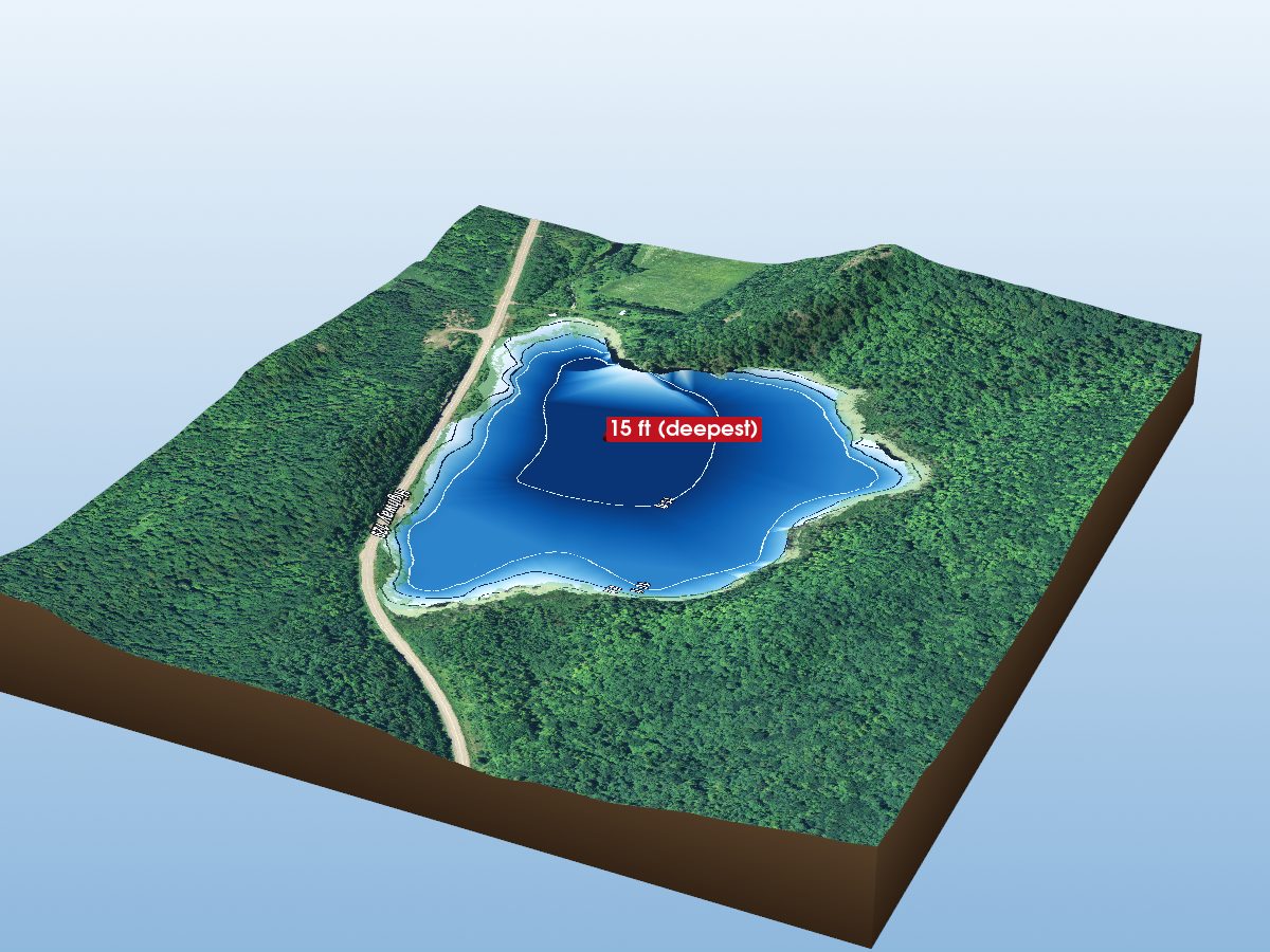 Depth map of Appleby Lake