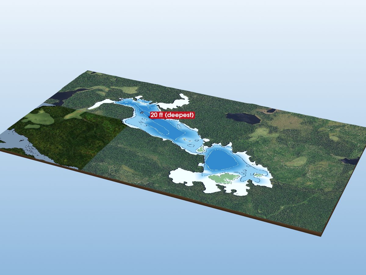 Depth map of Arbeesee Lake