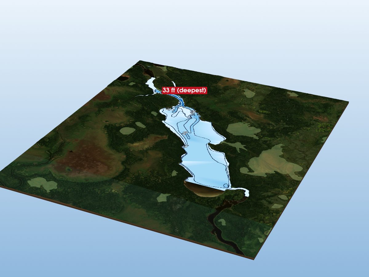 Depth map of Assin Lake