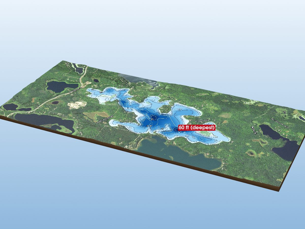 Depth map of Baby Lake