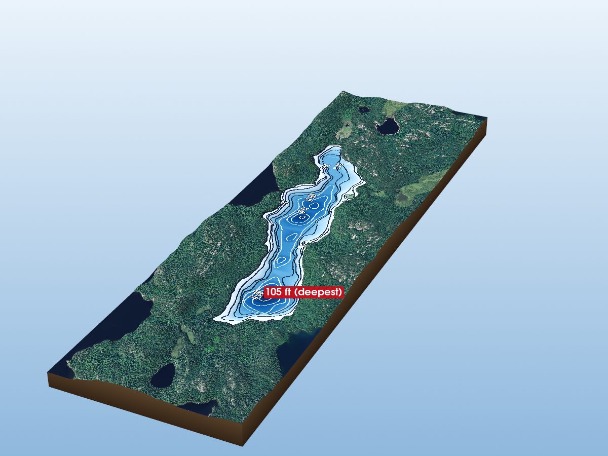 Depth map of Balmain Lake