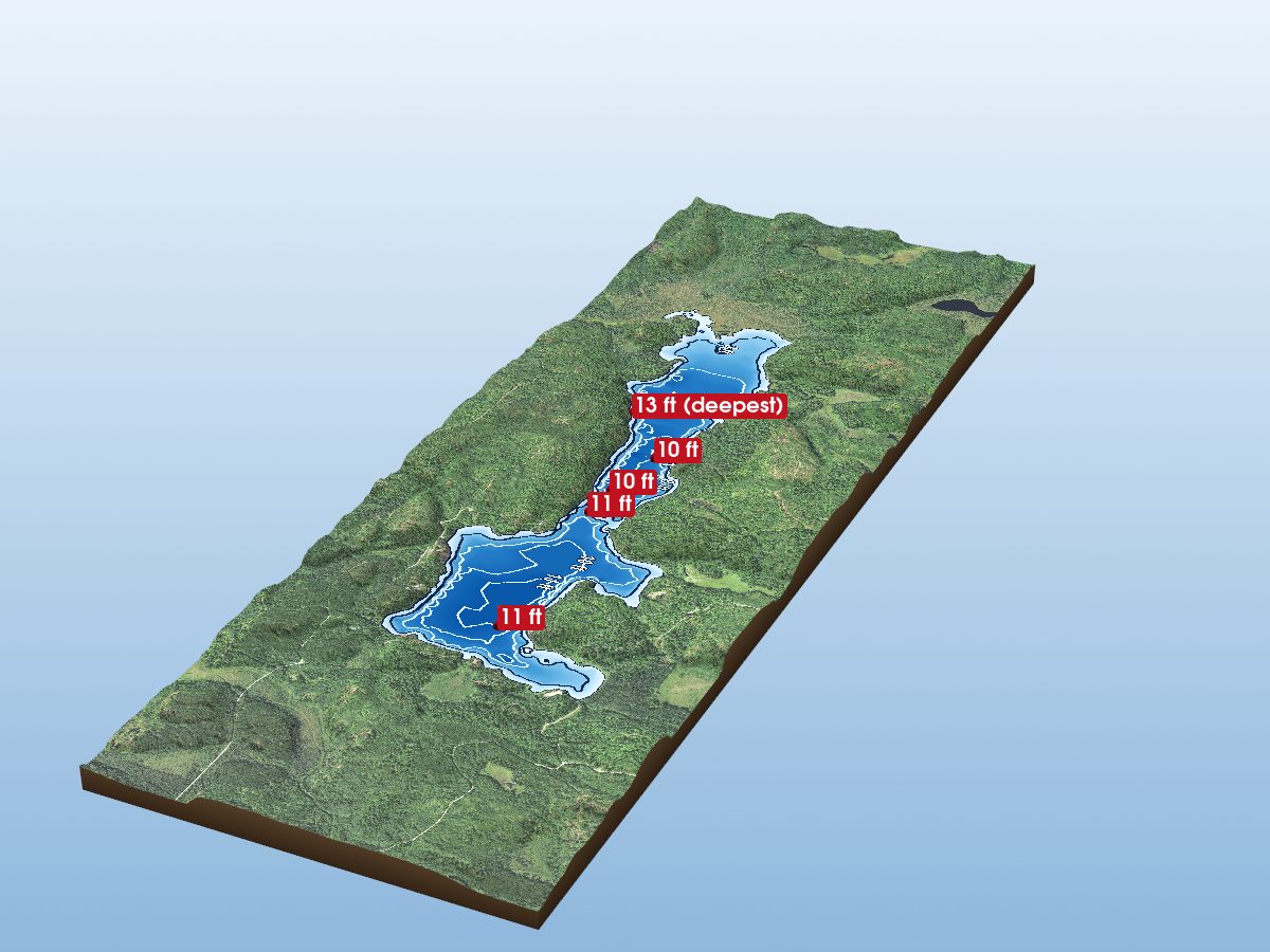 Depth map of Ban Lake