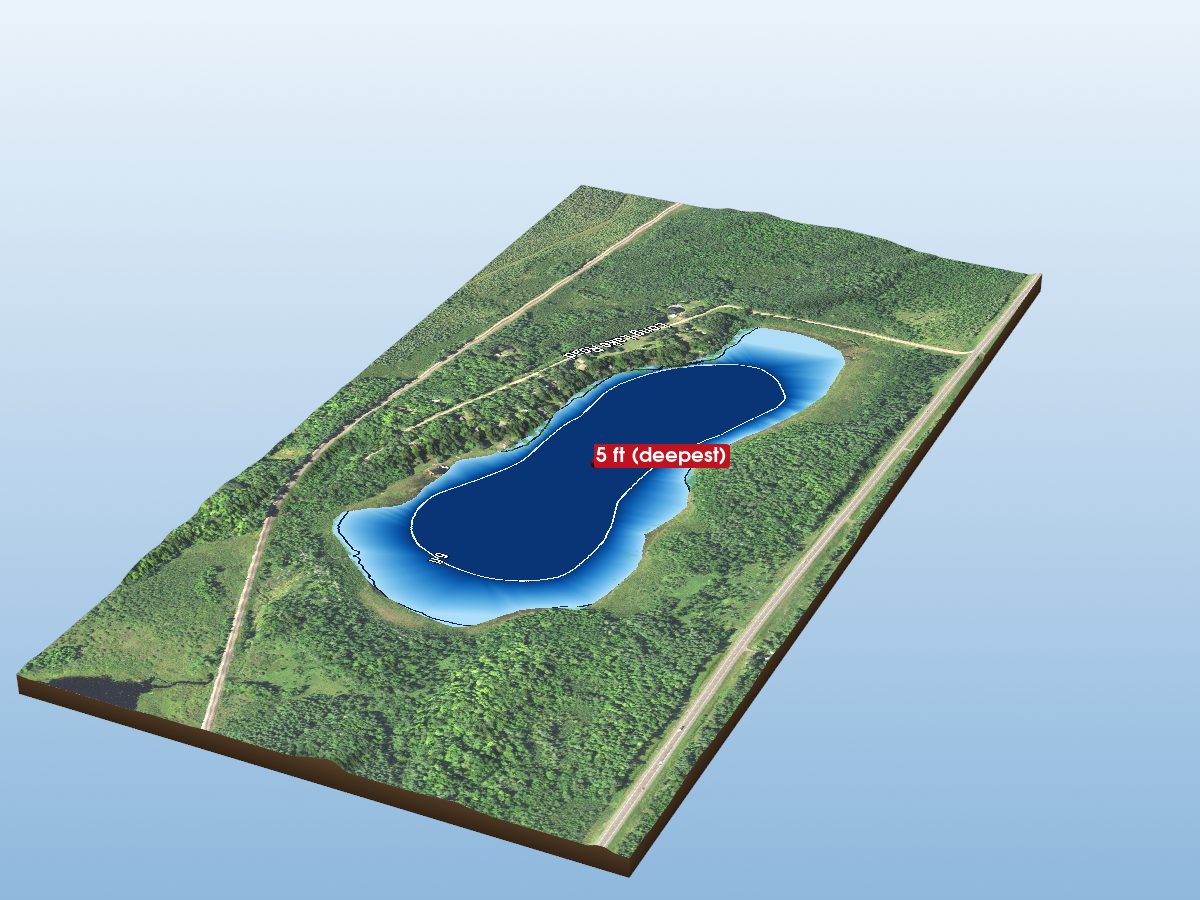 Depth map of Bang Lake