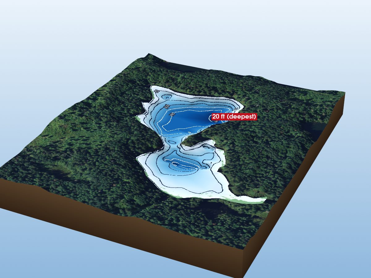 Depth map of Bannockburn Lake 9