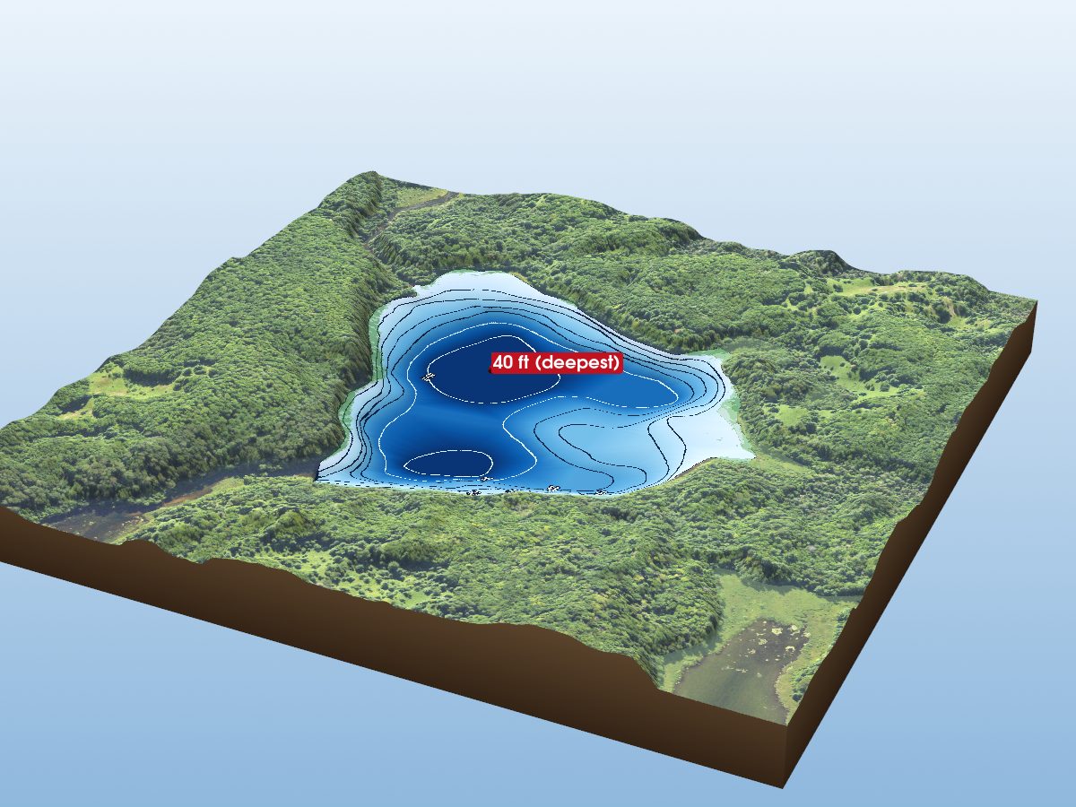 Depth map of Bar Lake
