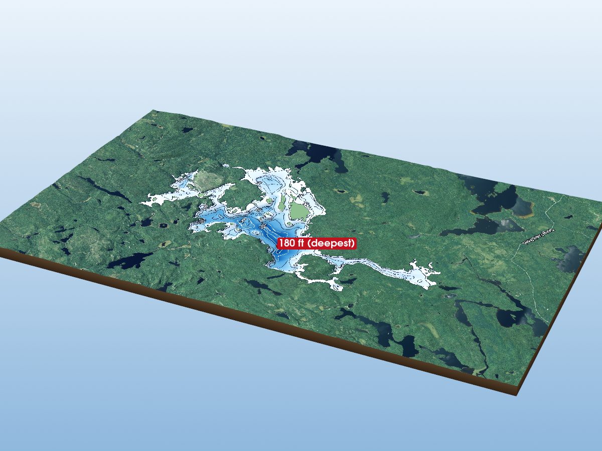 Depth map of Barbara Lake