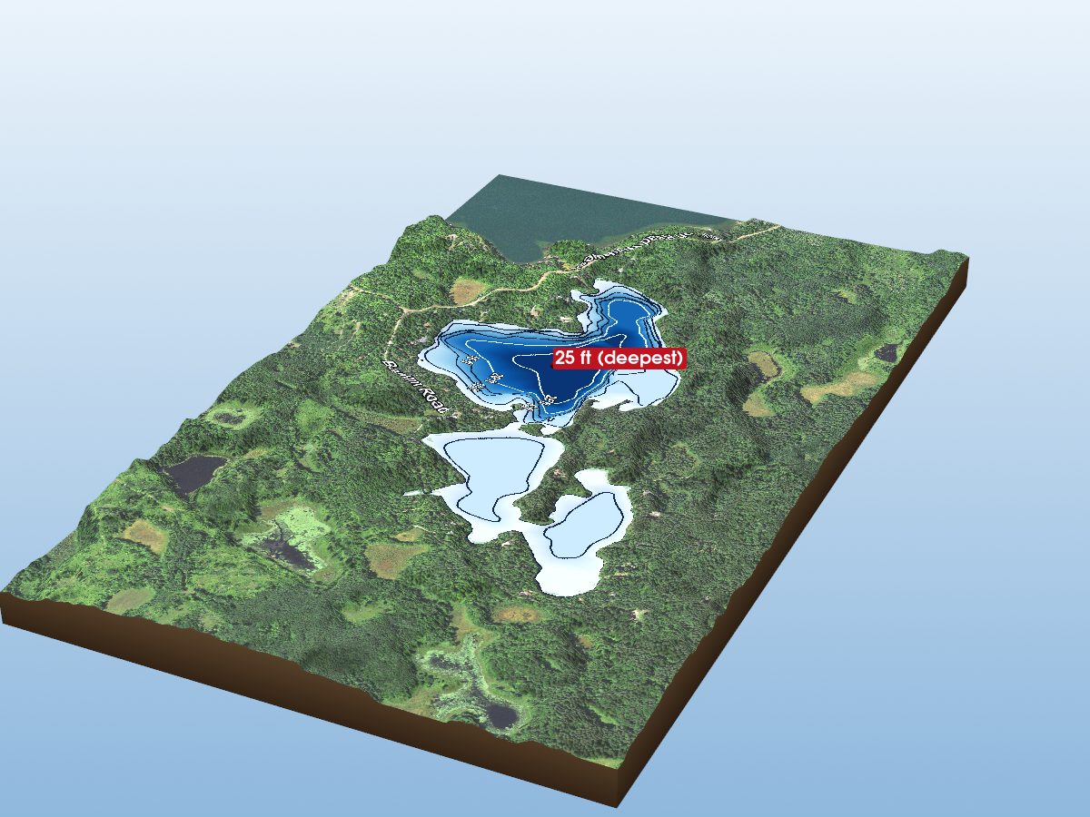 Depth map of Barnum Lake