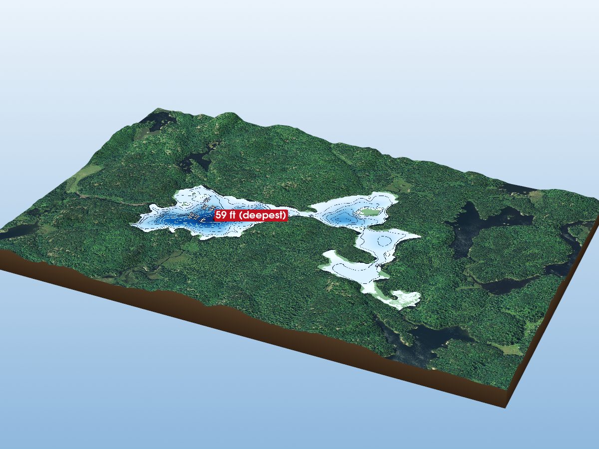 Depth map of Barr Lake
