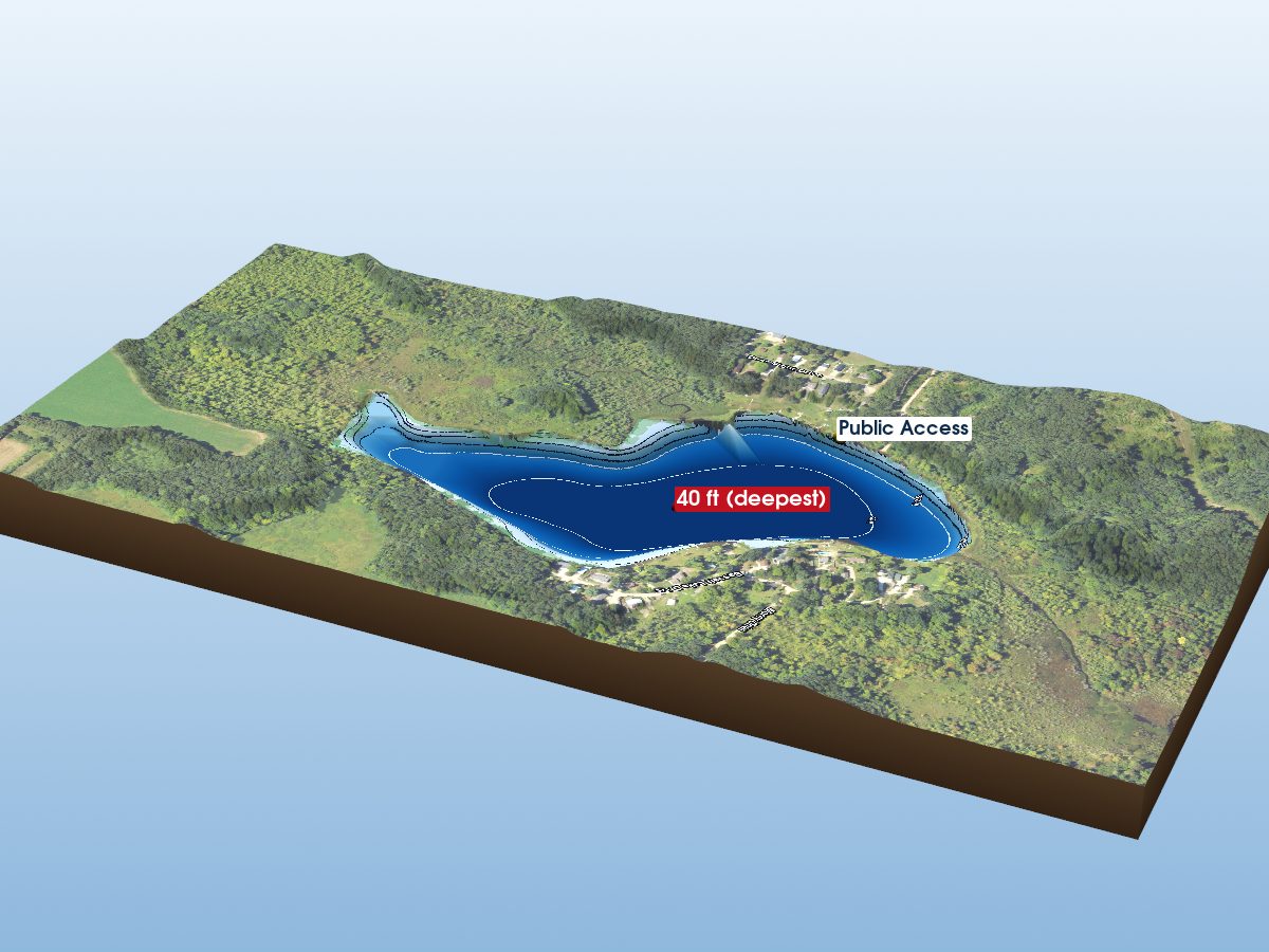 Depth map of Bassett Lake