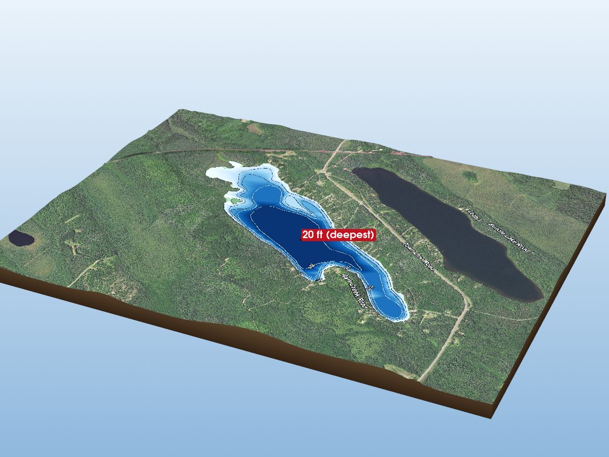 Depth map of Bassett Lake