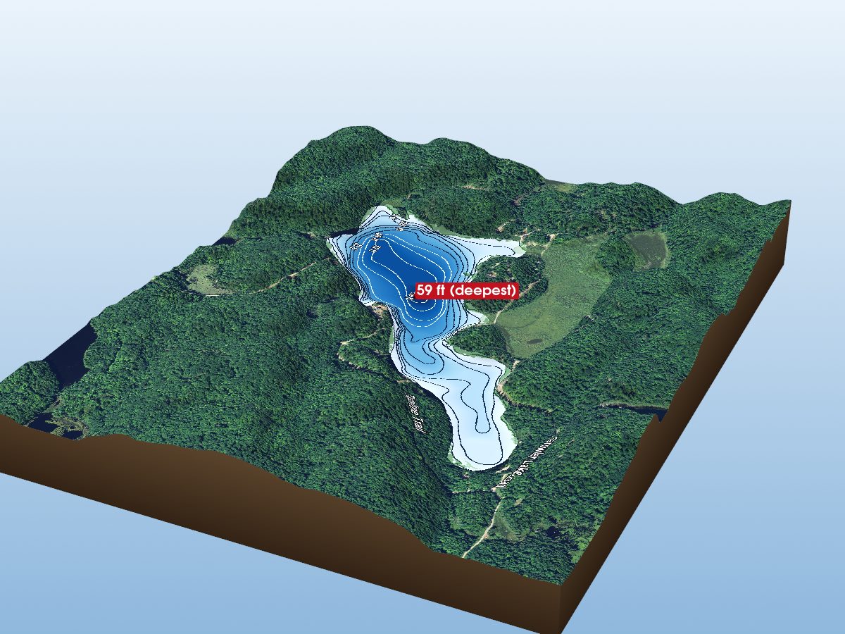 Depth map of Bat Lake