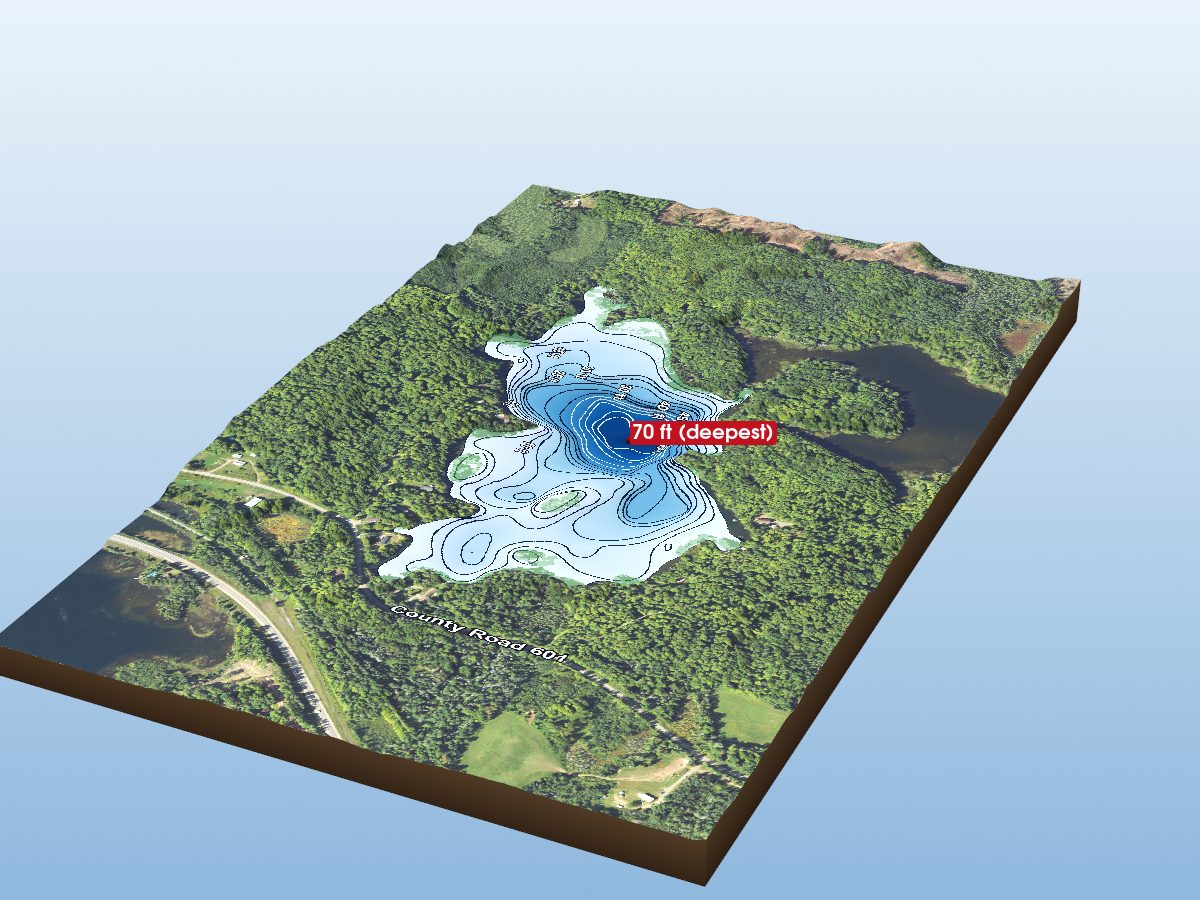 Depth map of Bat Lake