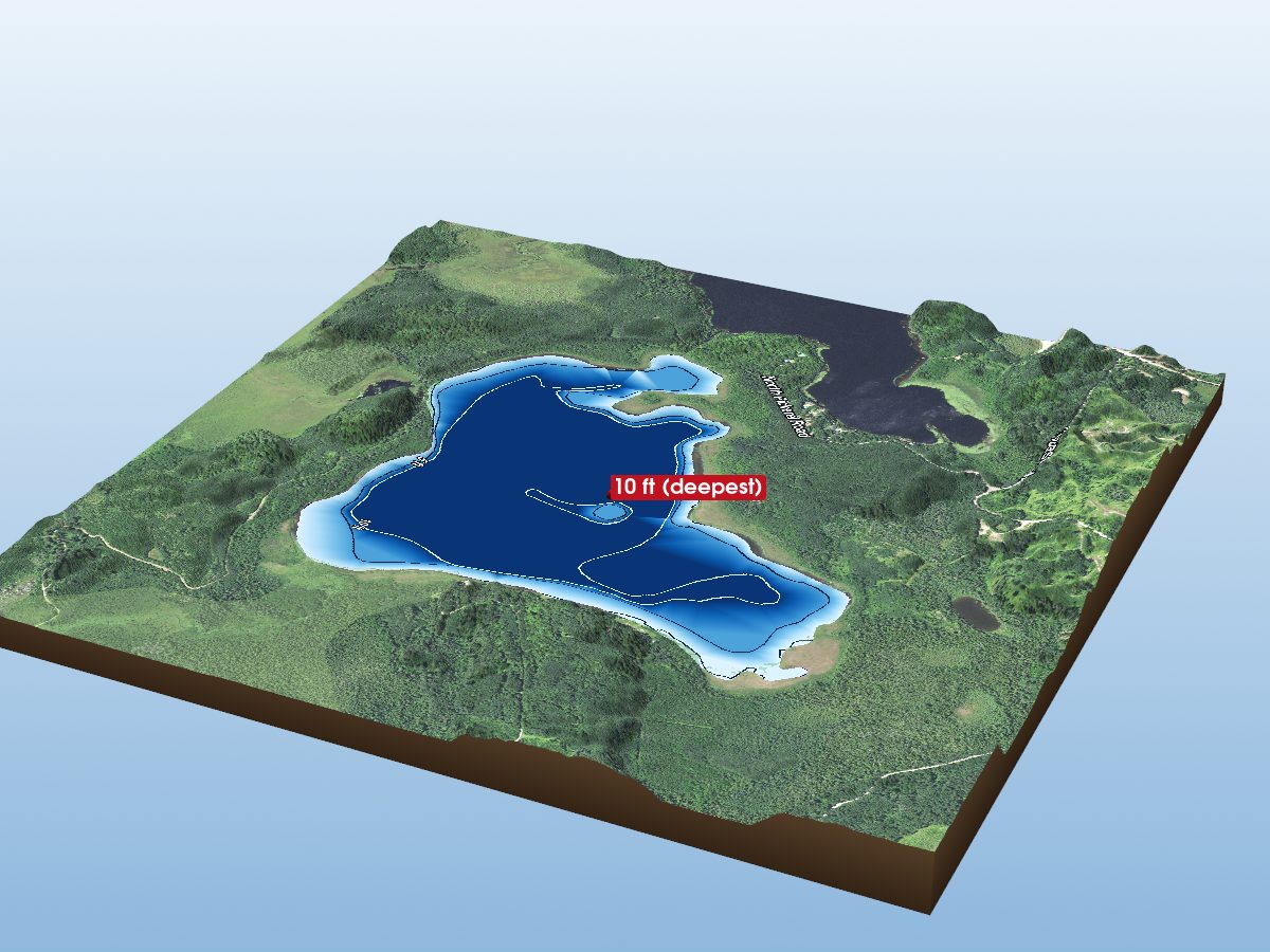Depth map of Battle Lake