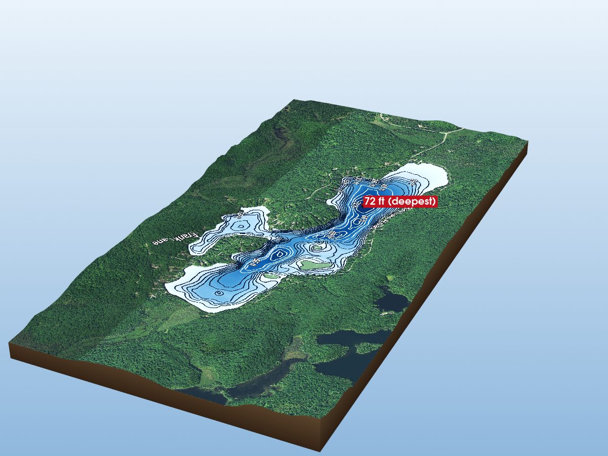 Depth map of Bay Lake