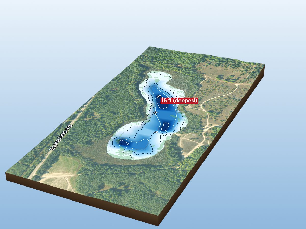 Depth map of Bear Lake