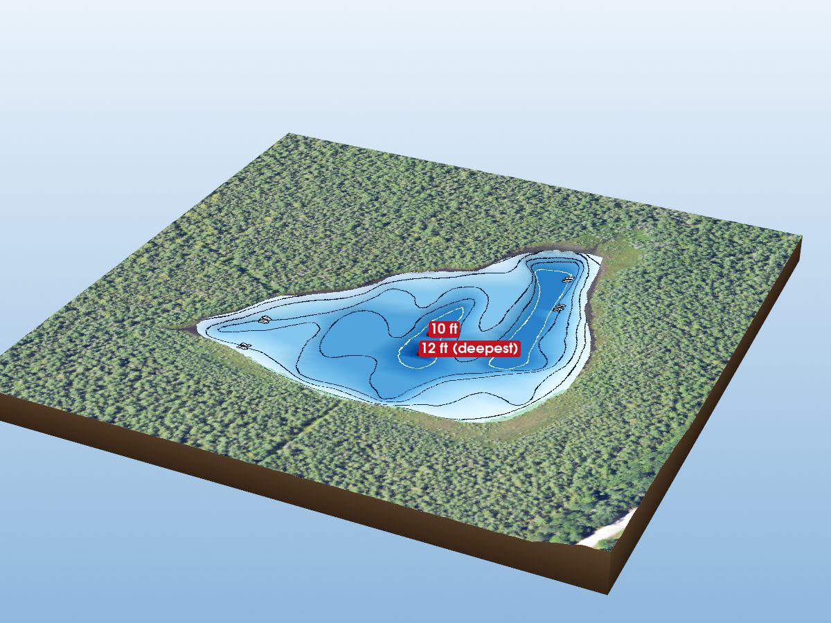 Depth map of Bear Lake