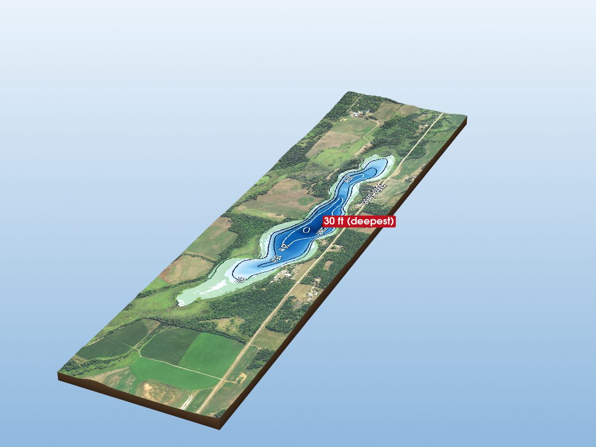 Depth map of Bear Lake