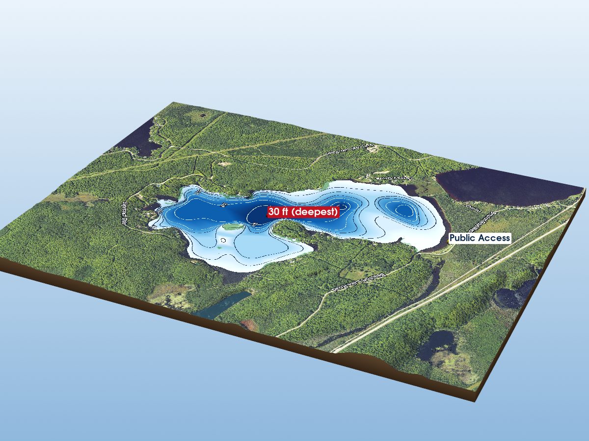 Depth map of Beaufort Lake