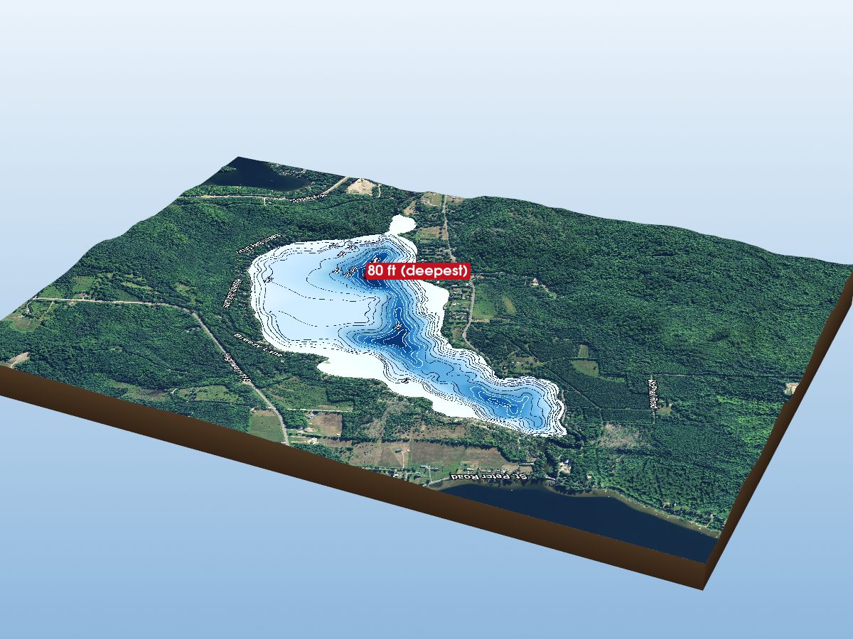 Depth map of Beech Lake