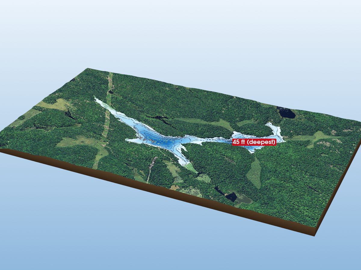 Depth map of Beer Lake