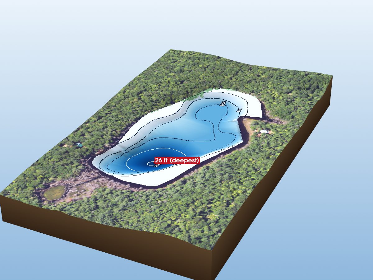 Depth map of Benny Lake