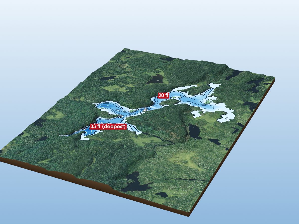 Depth map of Berry Lake