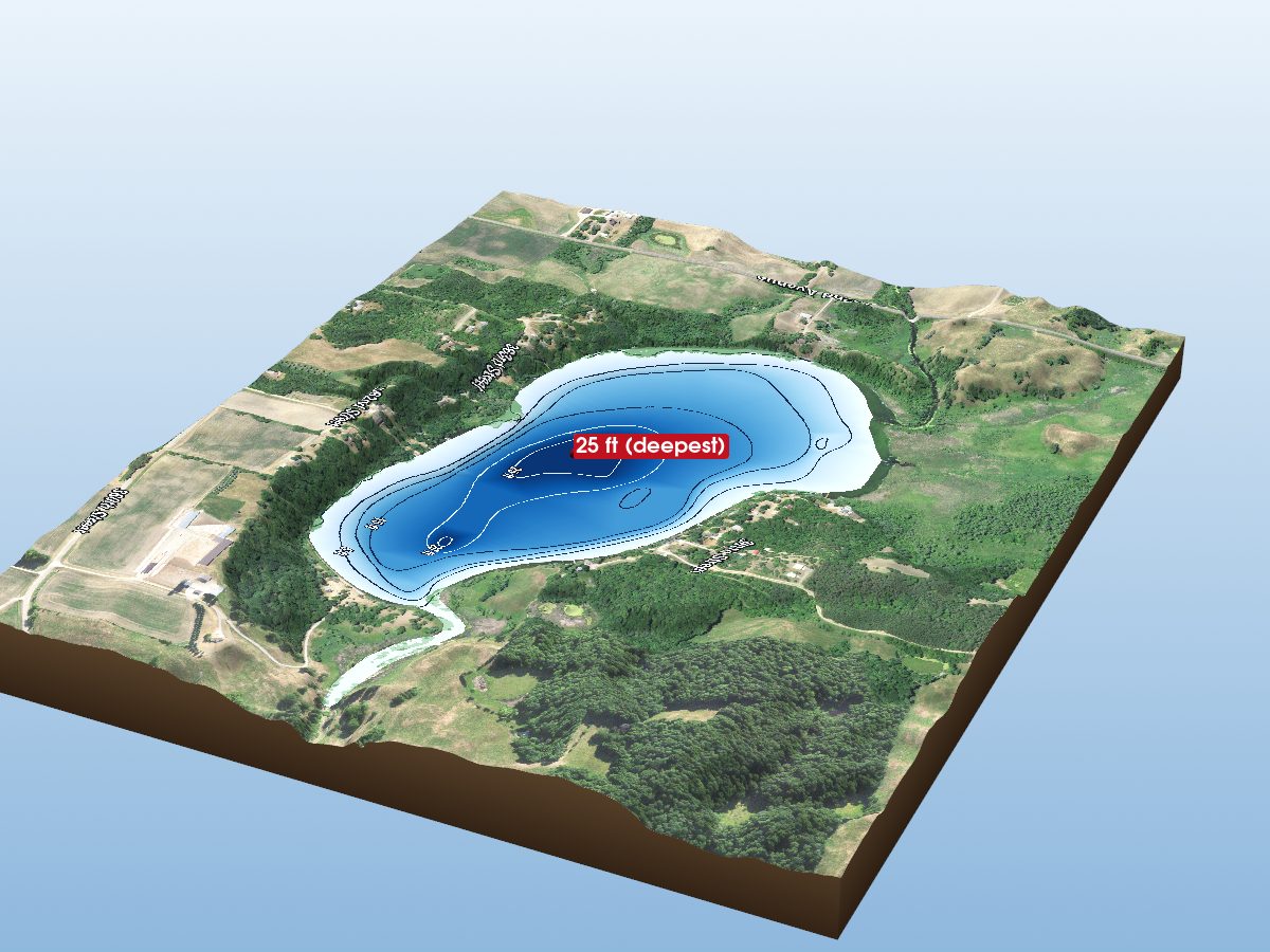 Depth map of Betty Lake