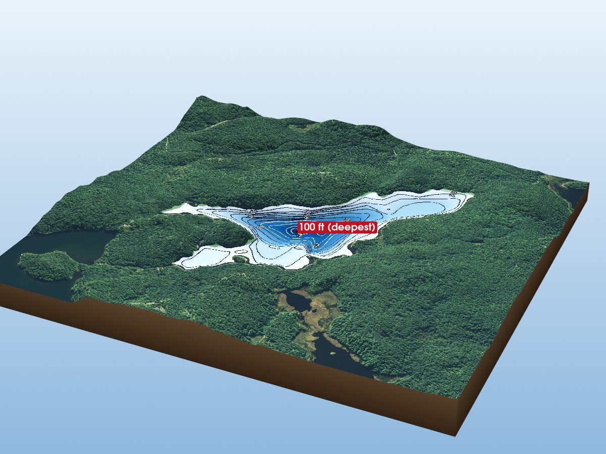 Depth map of Beyond Lake