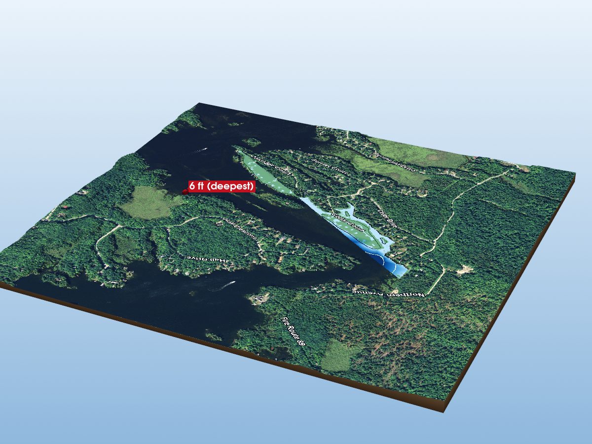 Depth map of Big Bald Narrows