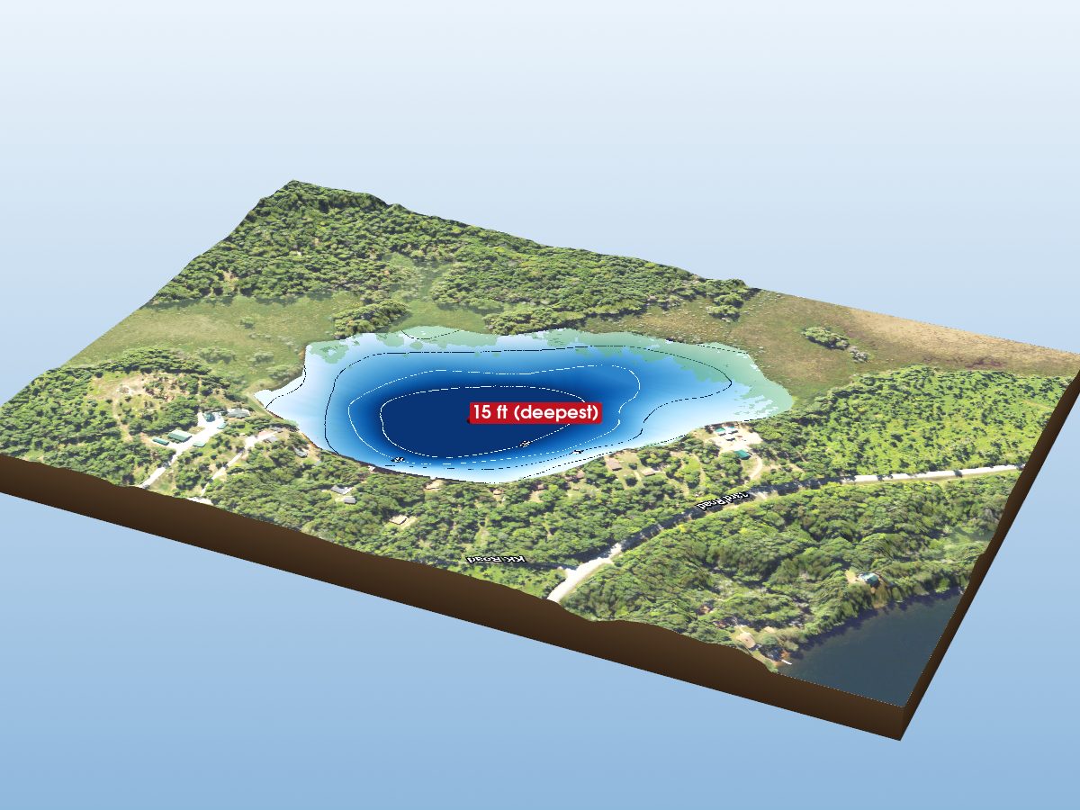 Depth map of Billy Good Lake