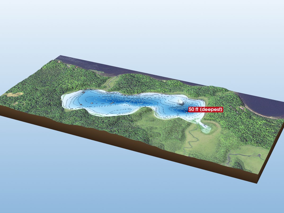 Depth map of Birds Eye Lake