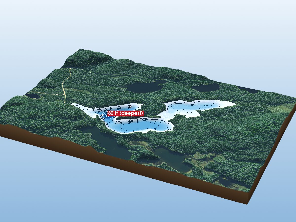 Depth map of Bitstock Lake