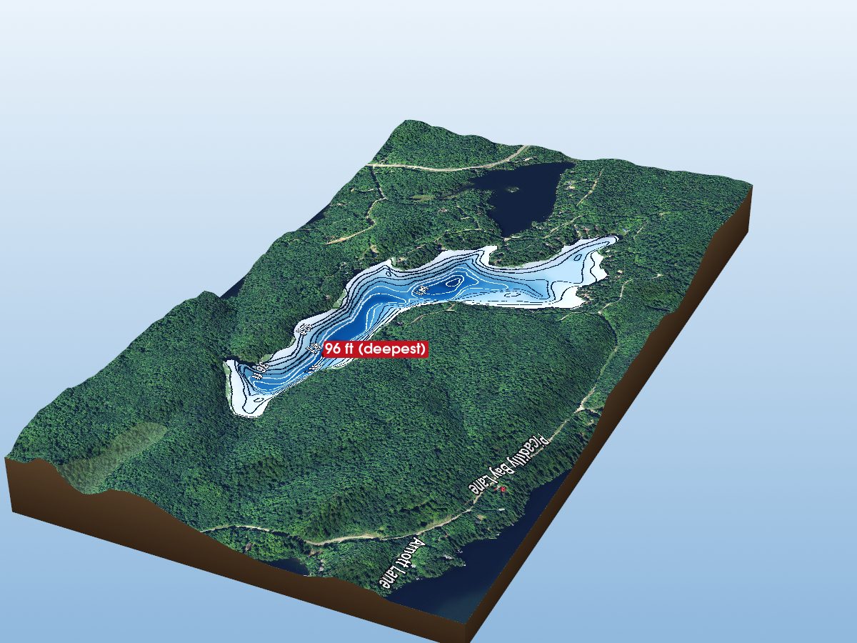 Depth map of Bitter Lake