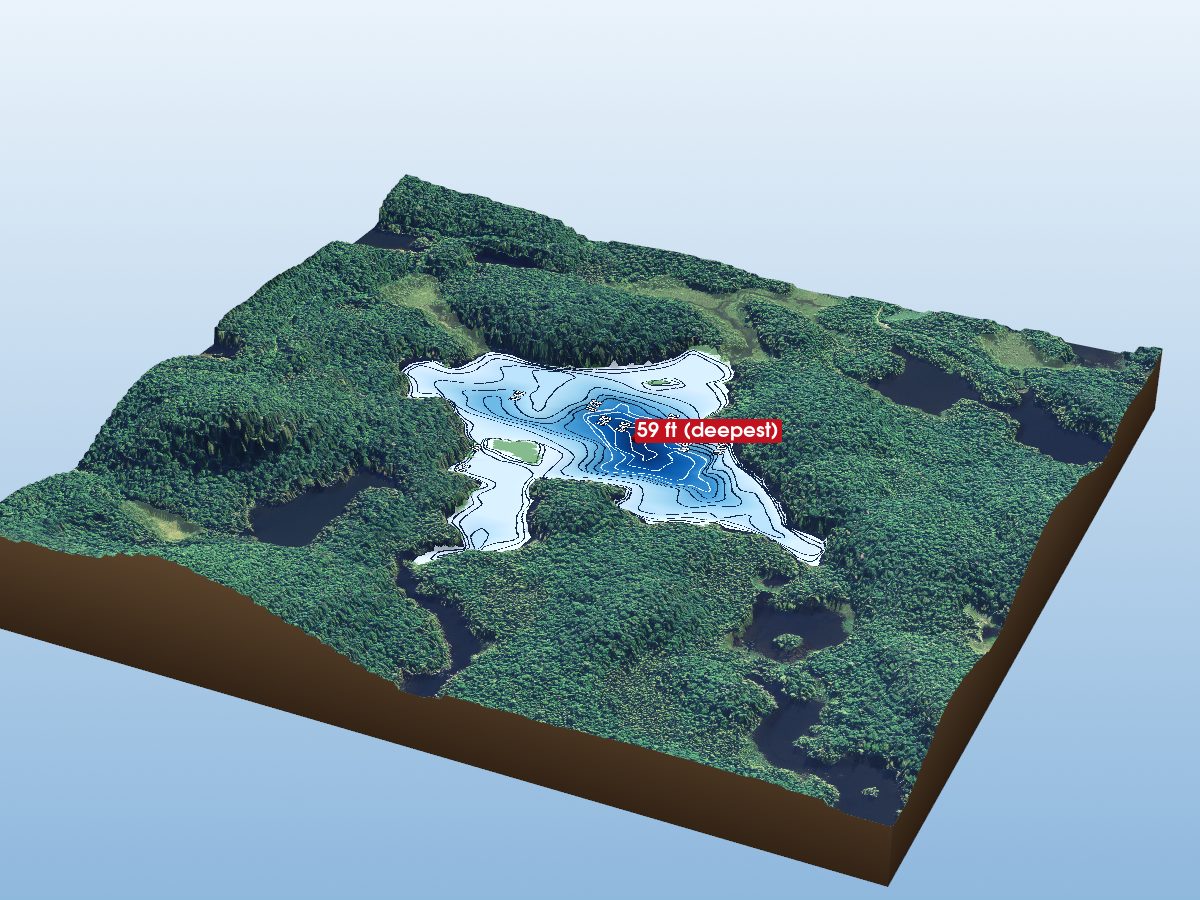 Depth map of Black Lake