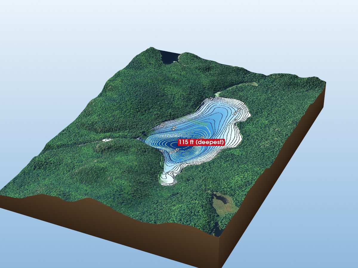 Depth map of Black Lake