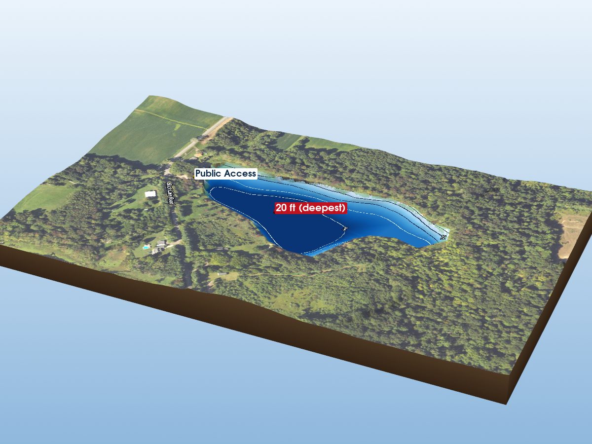 Depth map of Black Lake