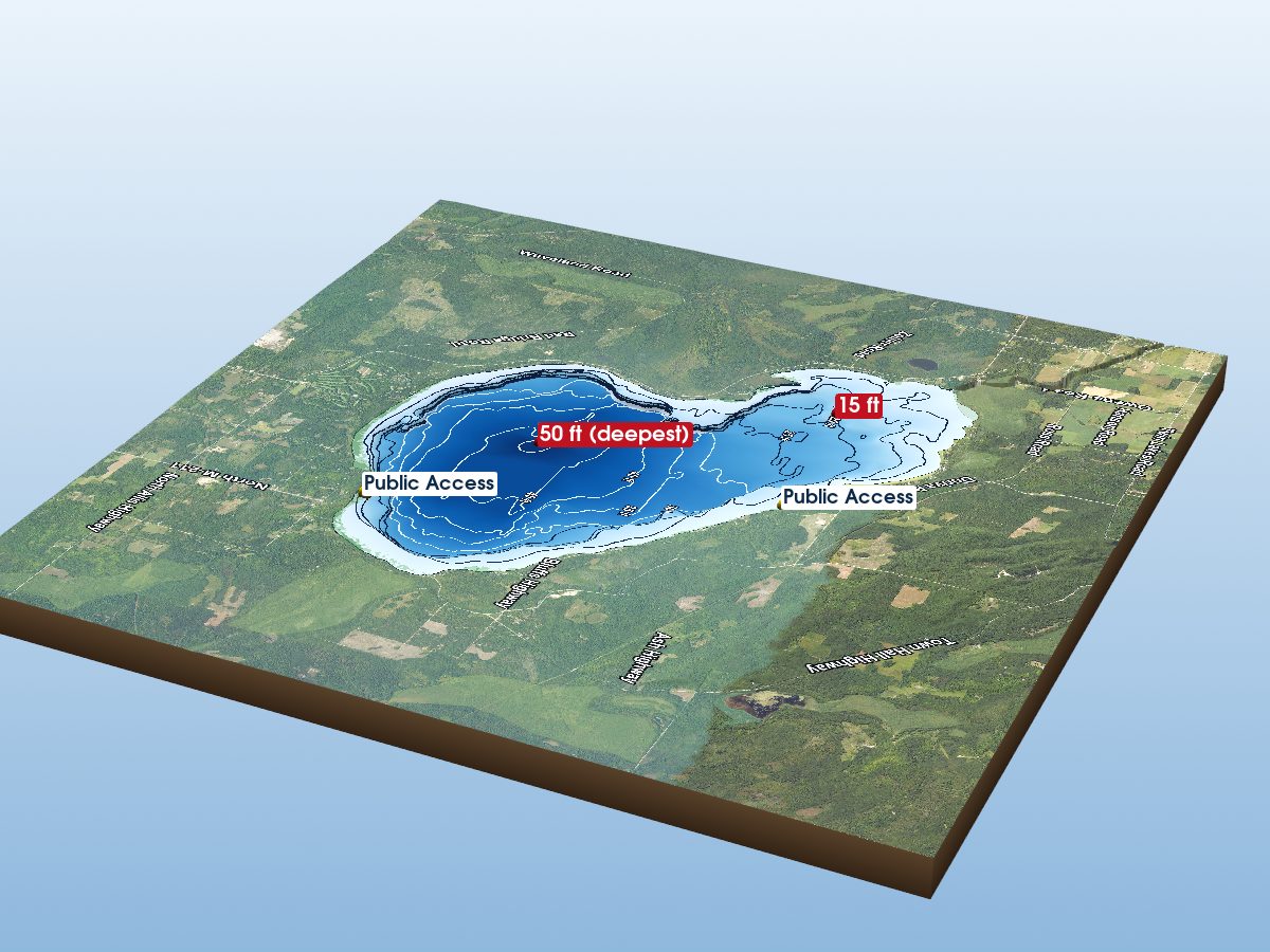 Depth map of Black Lake