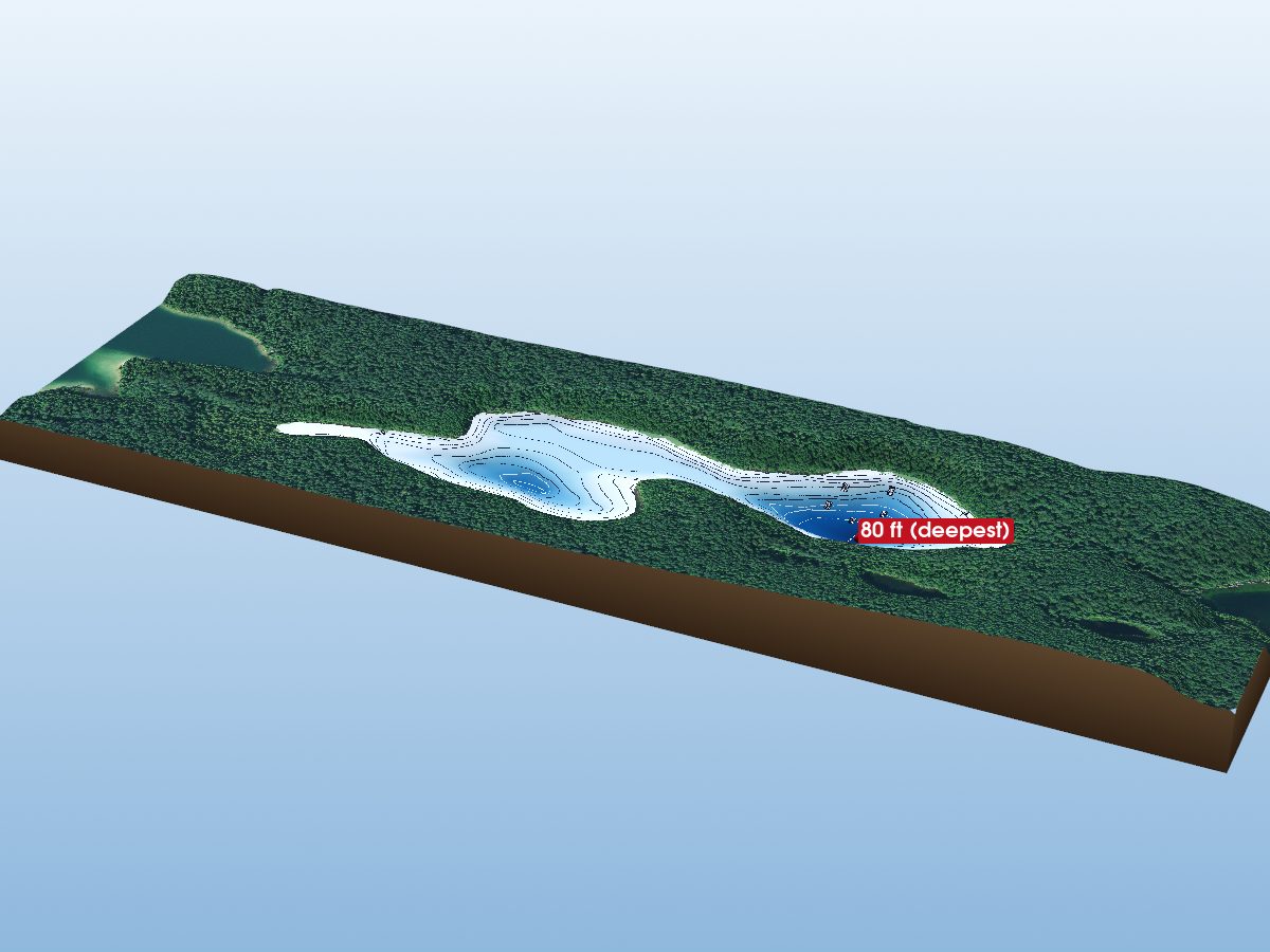 Depth map of Black Lake