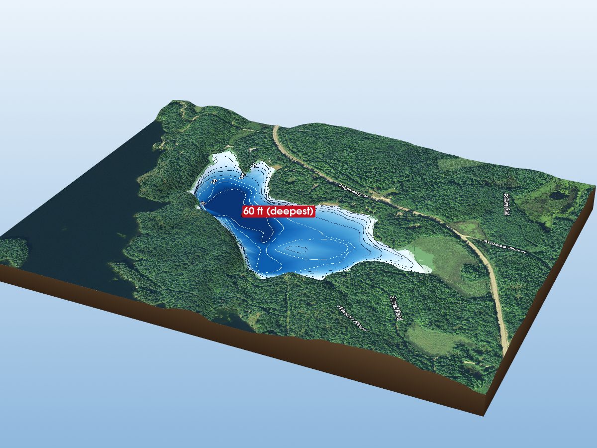 Depth map of Black Lake